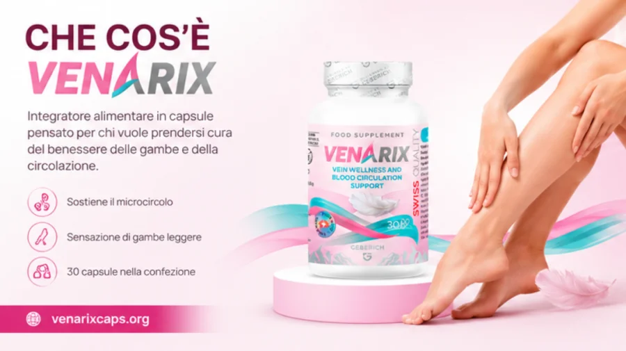 Venarix — integratore in capsule, flacone e confezione